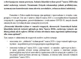 Badania lekarskie - stan prawny