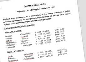 Komunikat WG nr 22