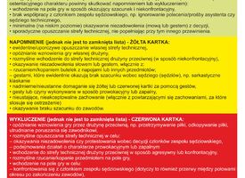 Przewinienia w strefie technicznej - szkolenie sedziów