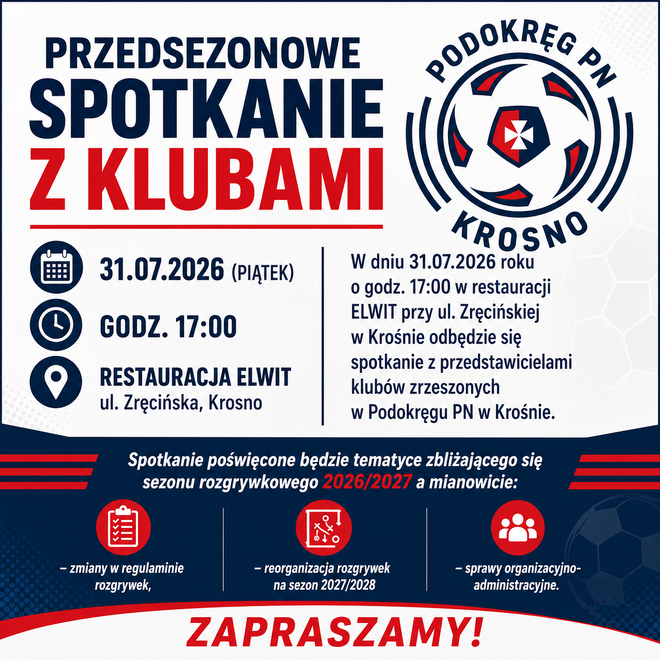 Spotkanie z Klubami przed sezonem 2026/2027