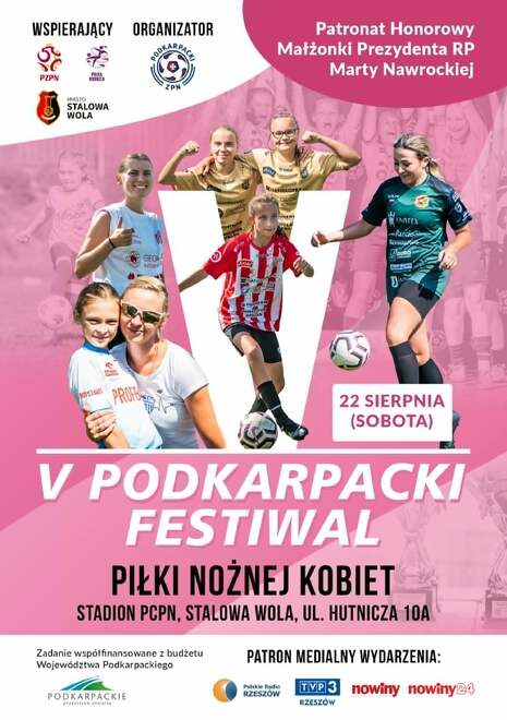 ZAPRASZAMY DO UDZIAŁU W V PODKARPACKIM FESTIWALU PIŁKI NOŻNEJ KOBIET!