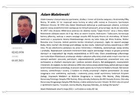 Zmarł Adam Matelowski